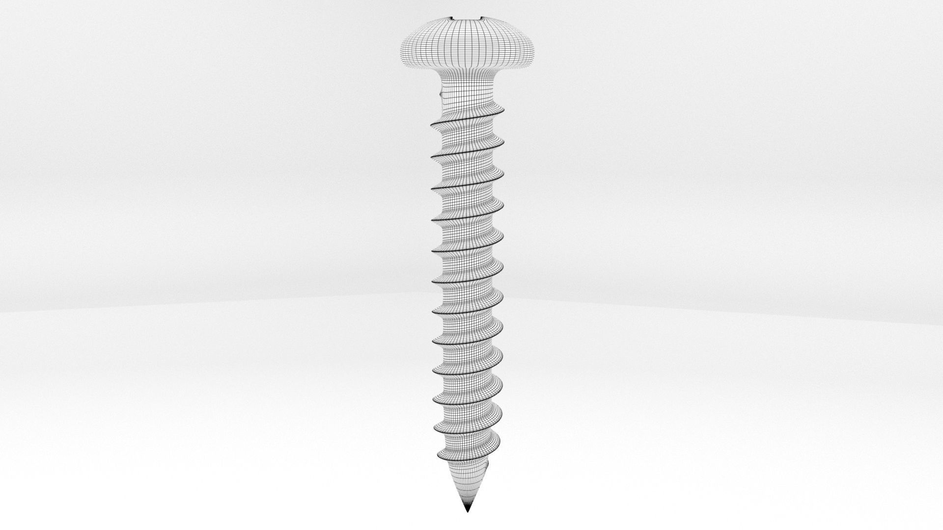 Screws and Bolts Low-poly 3D model_50