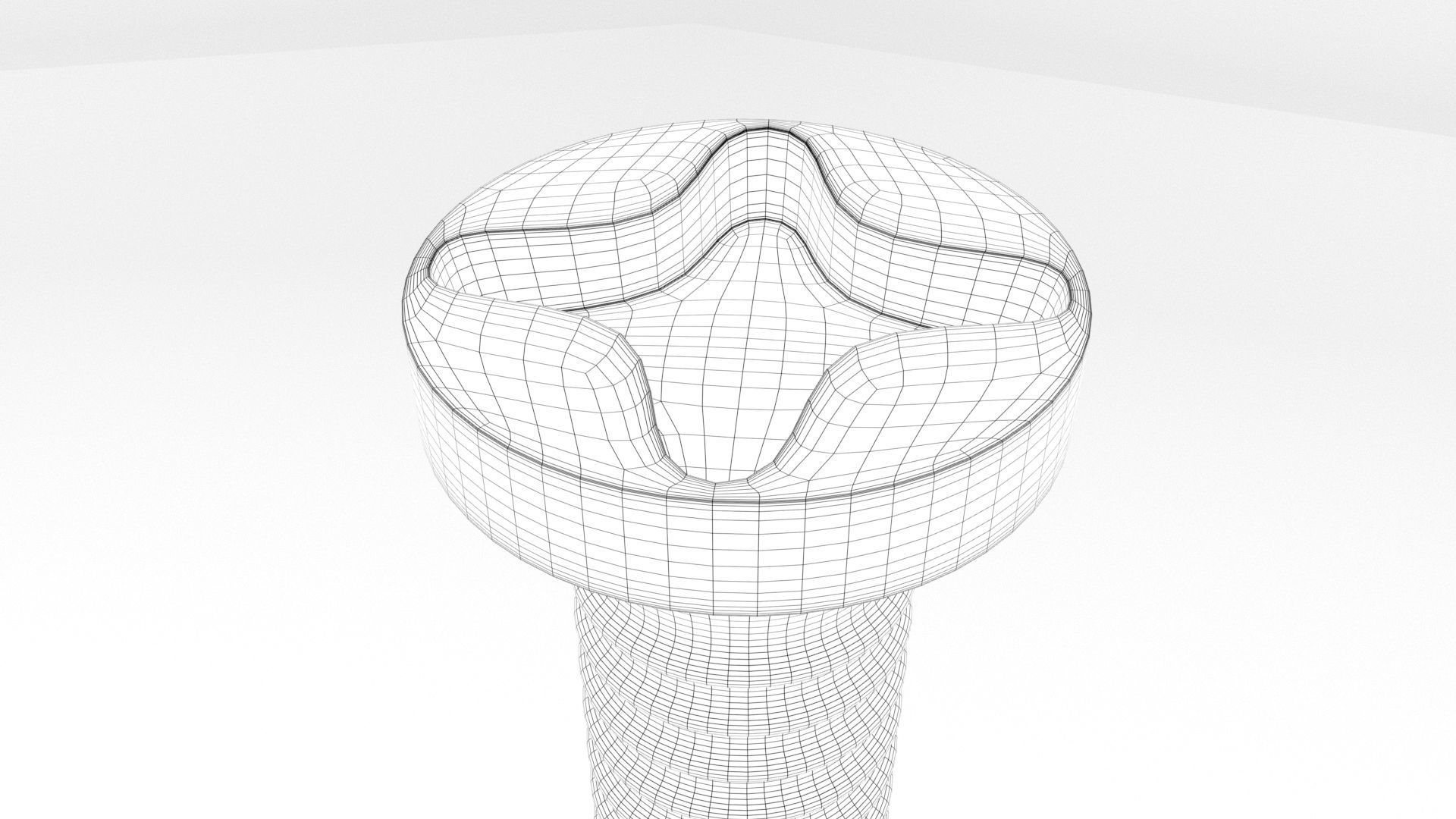 Screws and Bolts Low-poly 3D model_73