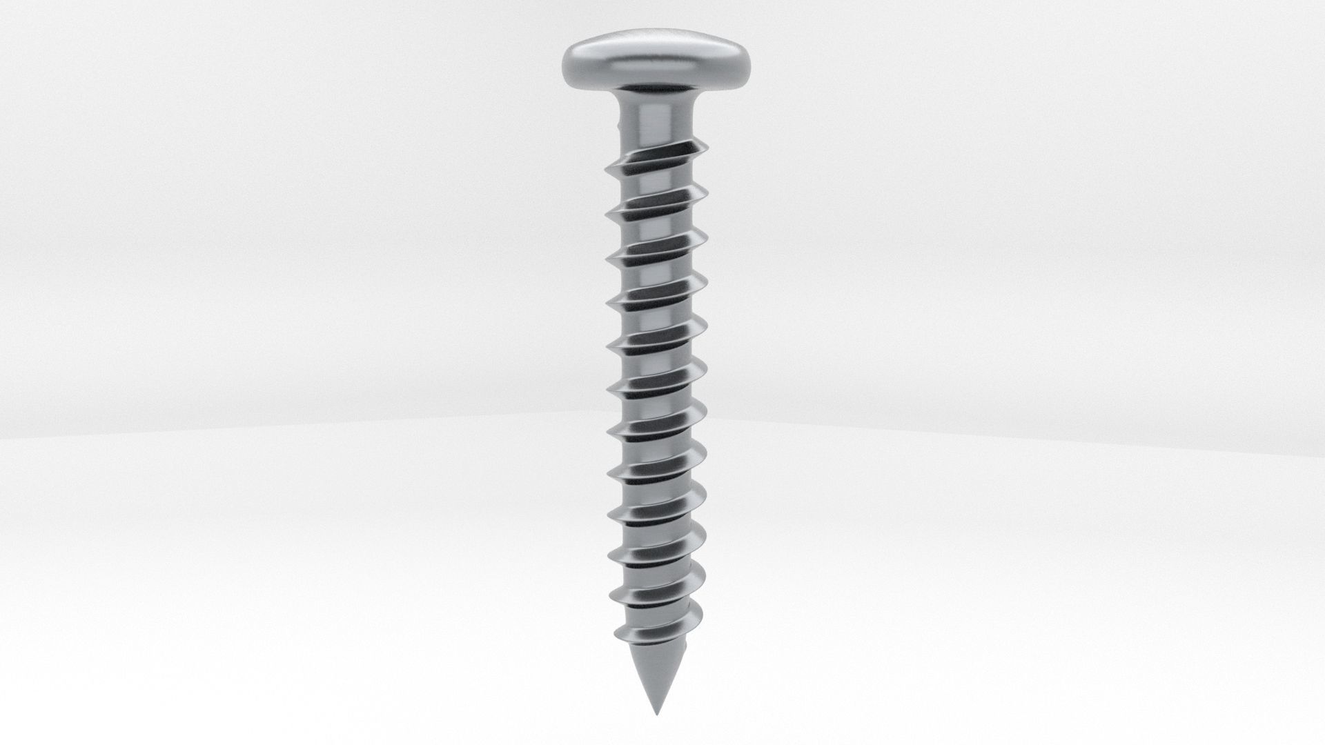 Screws and Bolts Low-poly 3D model_37