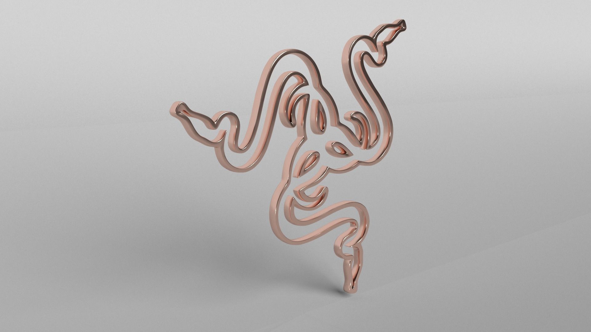 Razer Logo v1 005 Free low-poly 3D model_3