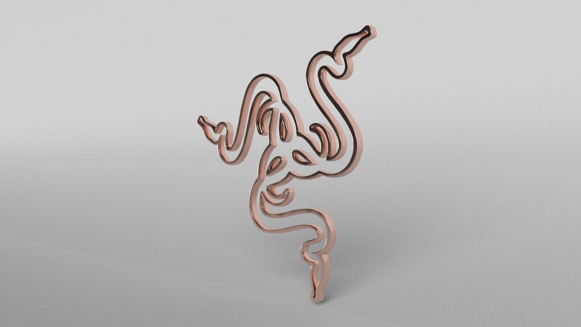 Razer Logo v1 005 Free low-poly 3D model_2