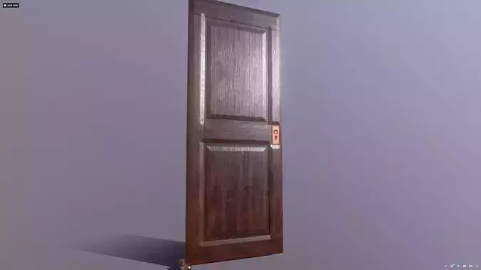 Superfuntimes Low-Poly Hardwood Door