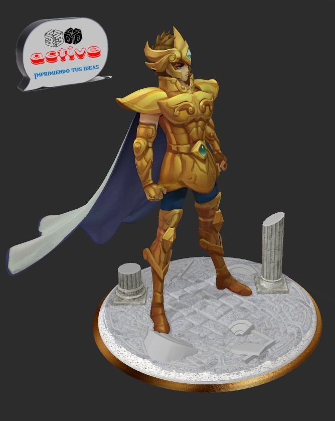 Saint Seiya - Aiolia Leo 3D print model_2