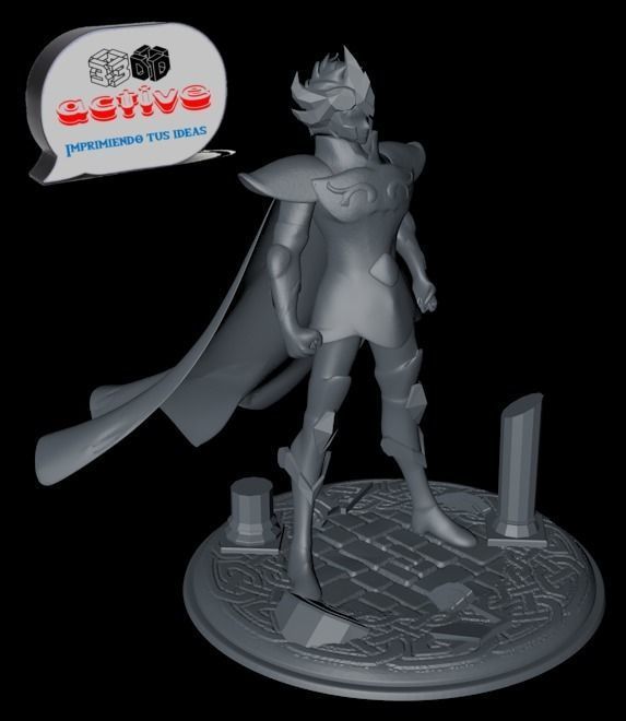 Saint Seiya - Aiolia Leo 3D print model_3