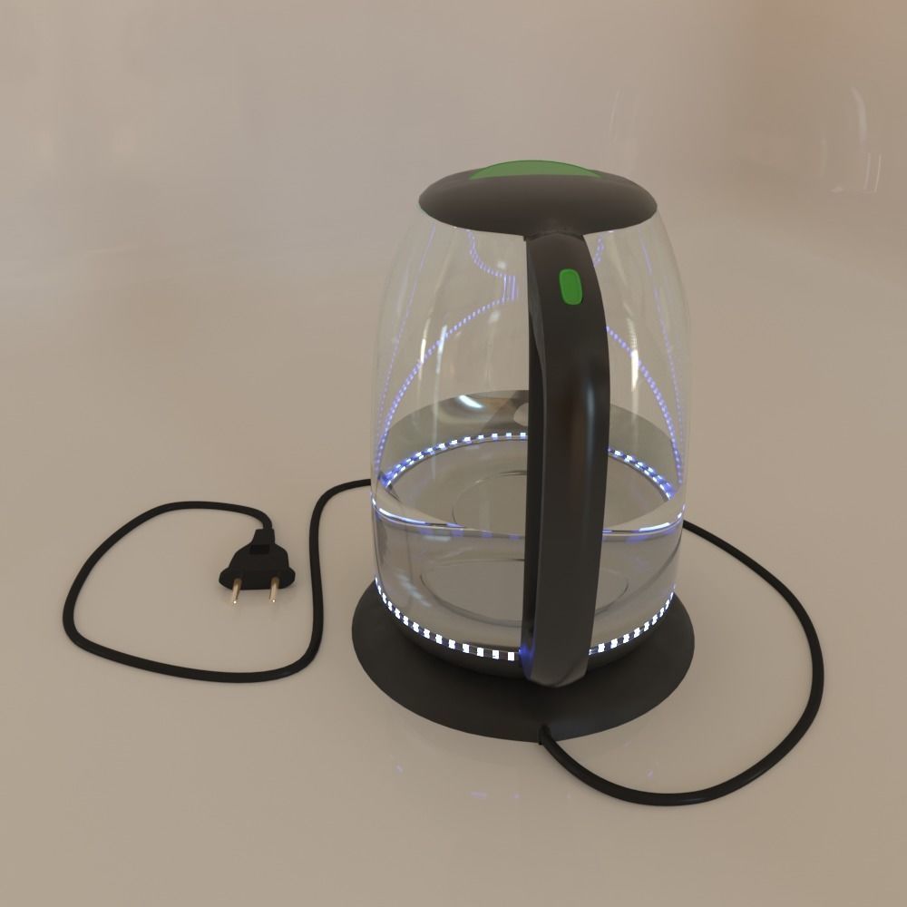 kettle without brand or name 3D model_2