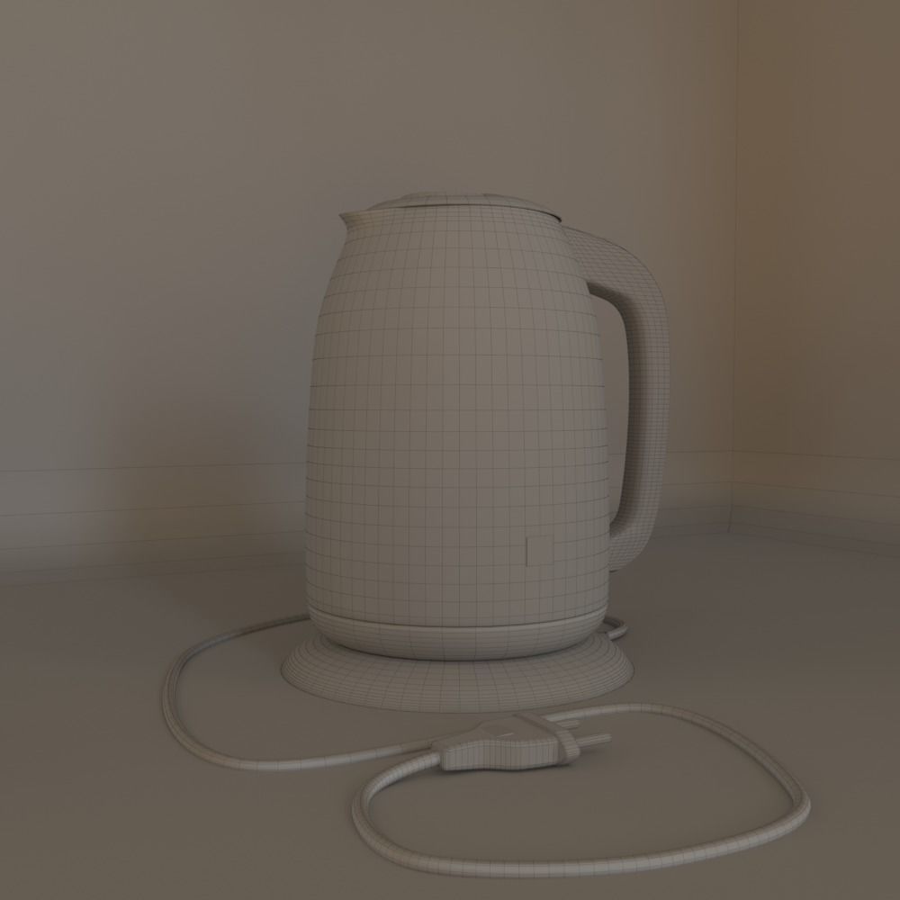 kettle without brand or name 3D model_3