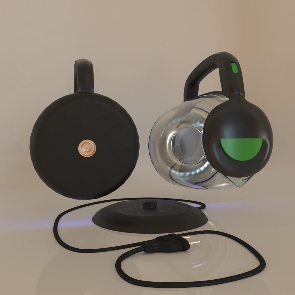 kettle without brand or name 3D model_1