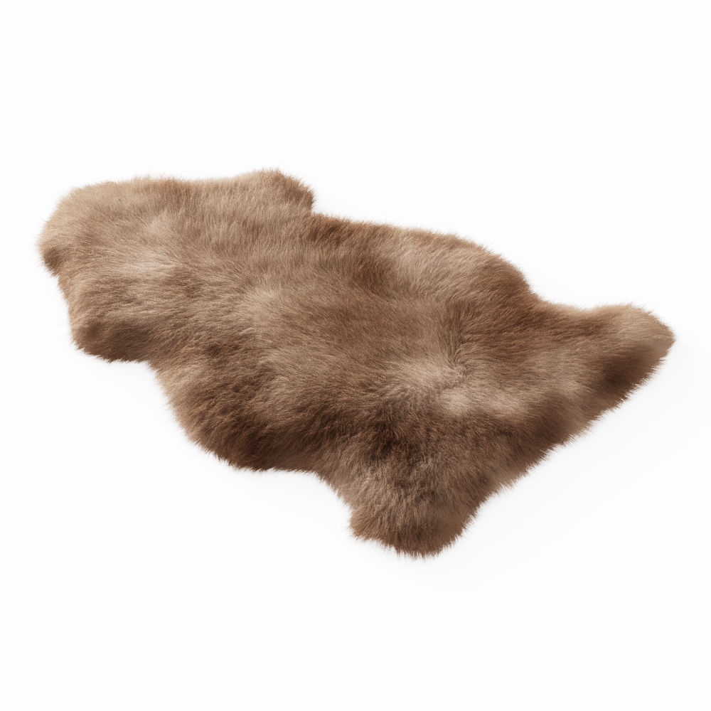 Soft Plush Faux Sheepskin Rug 3D model_2