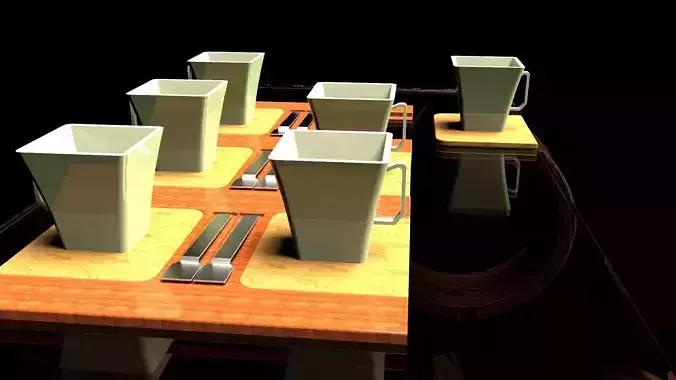 Creative Coffee Table Design 3D model