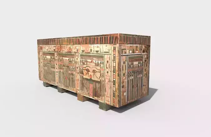 Egyptian Wood Coffin