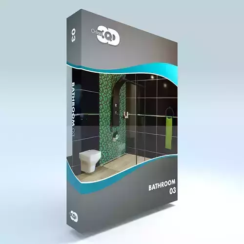Bathroom 03 Low-poly 3D model