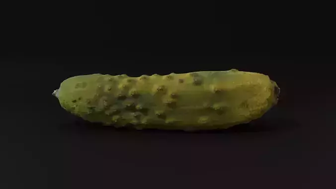 Scanned cucumber 3D model