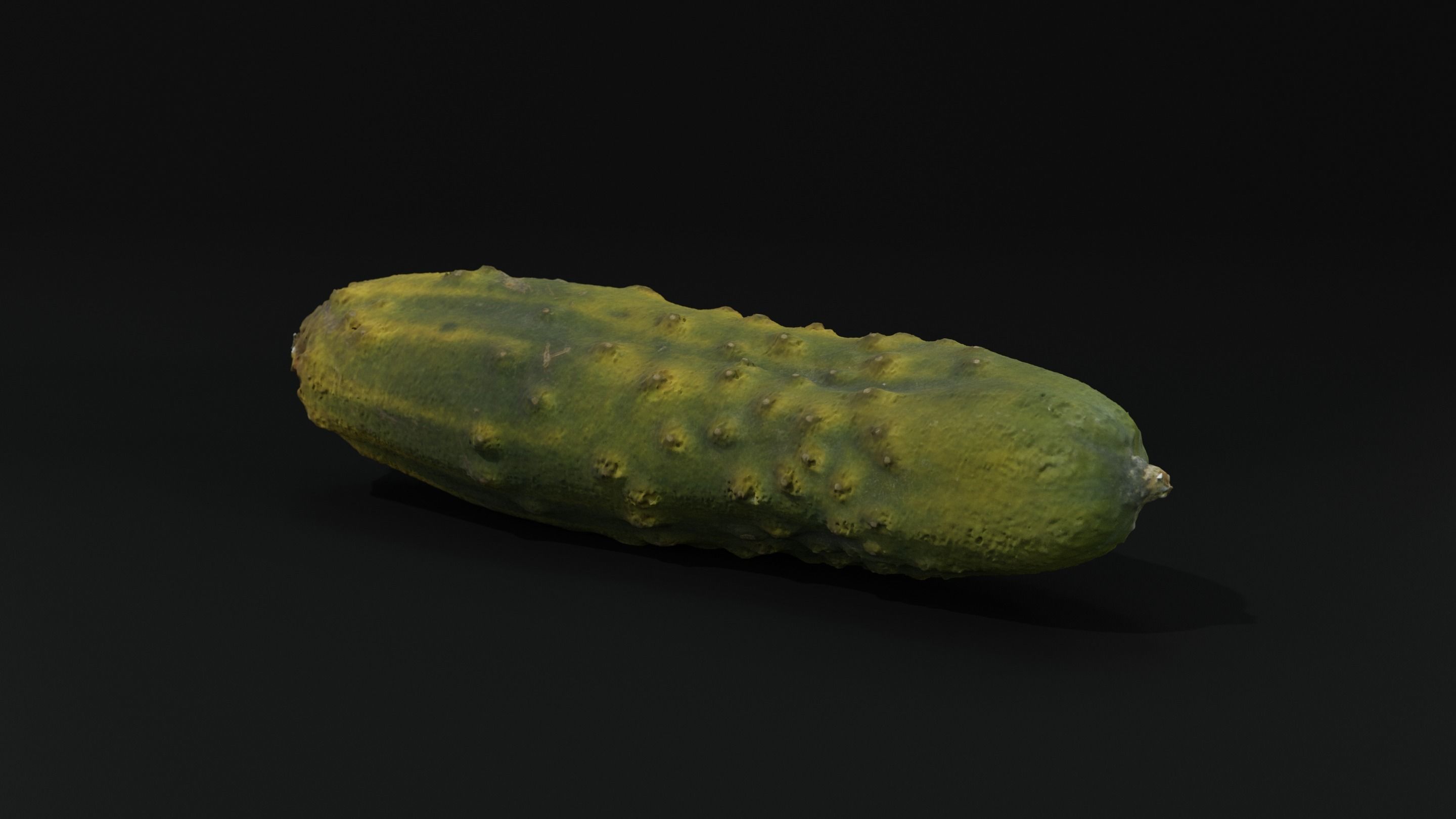 Scanned cucumber 3D model_1