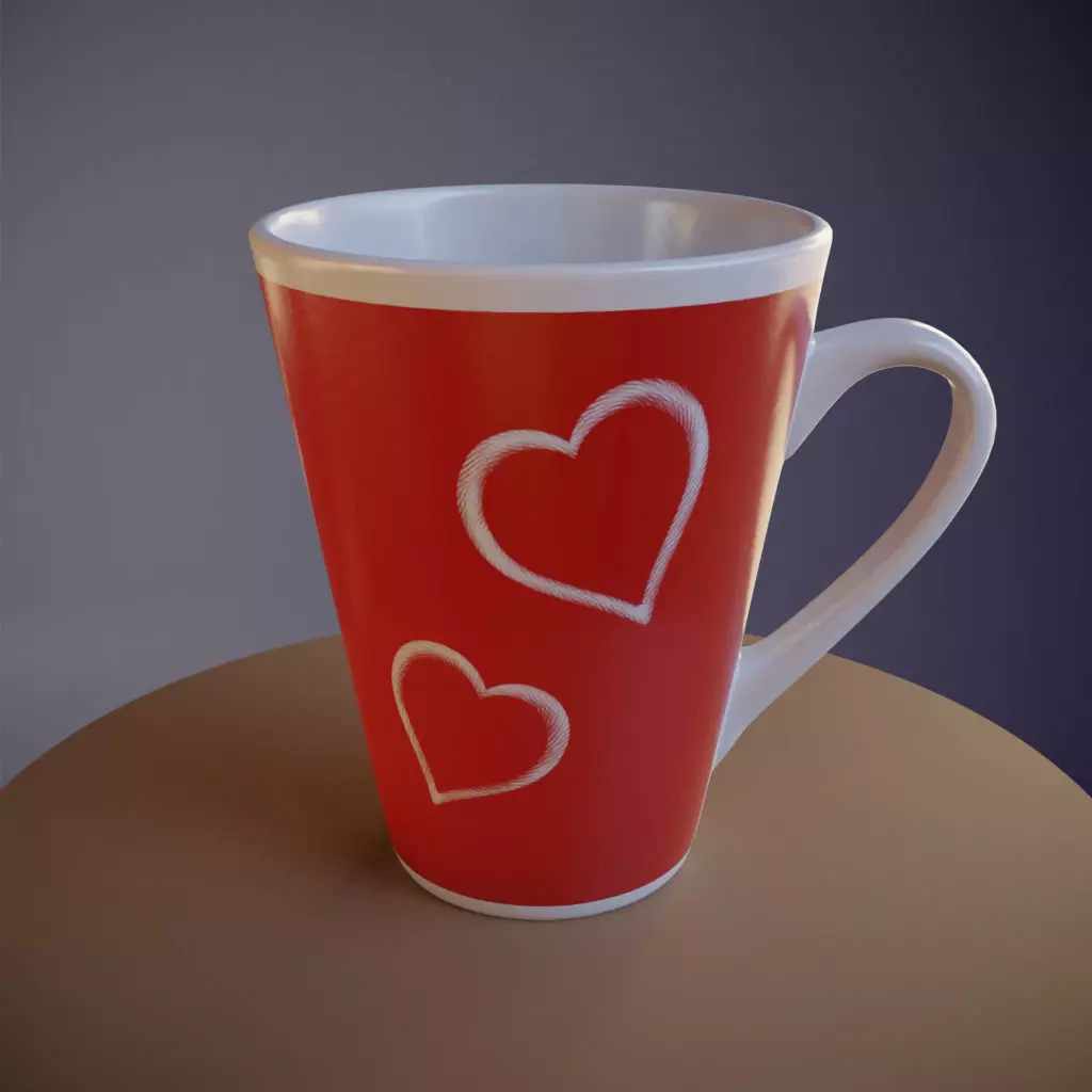 Lovely Coffee Cup Free 3D model