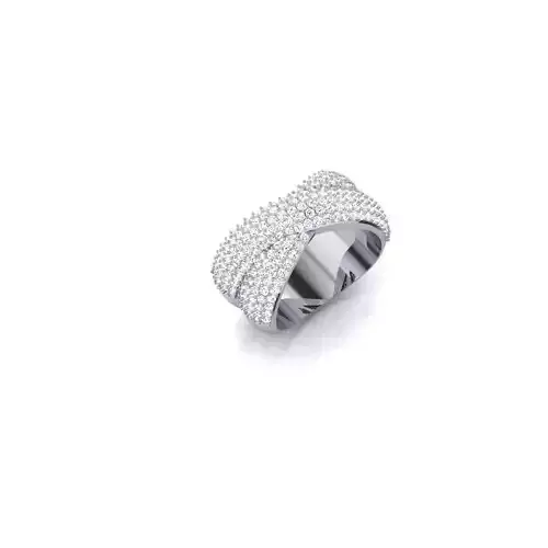 Pave Bypass Ring 3D print model