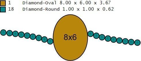 Oval Crossover Ring with pave diamonds 3D print model_4