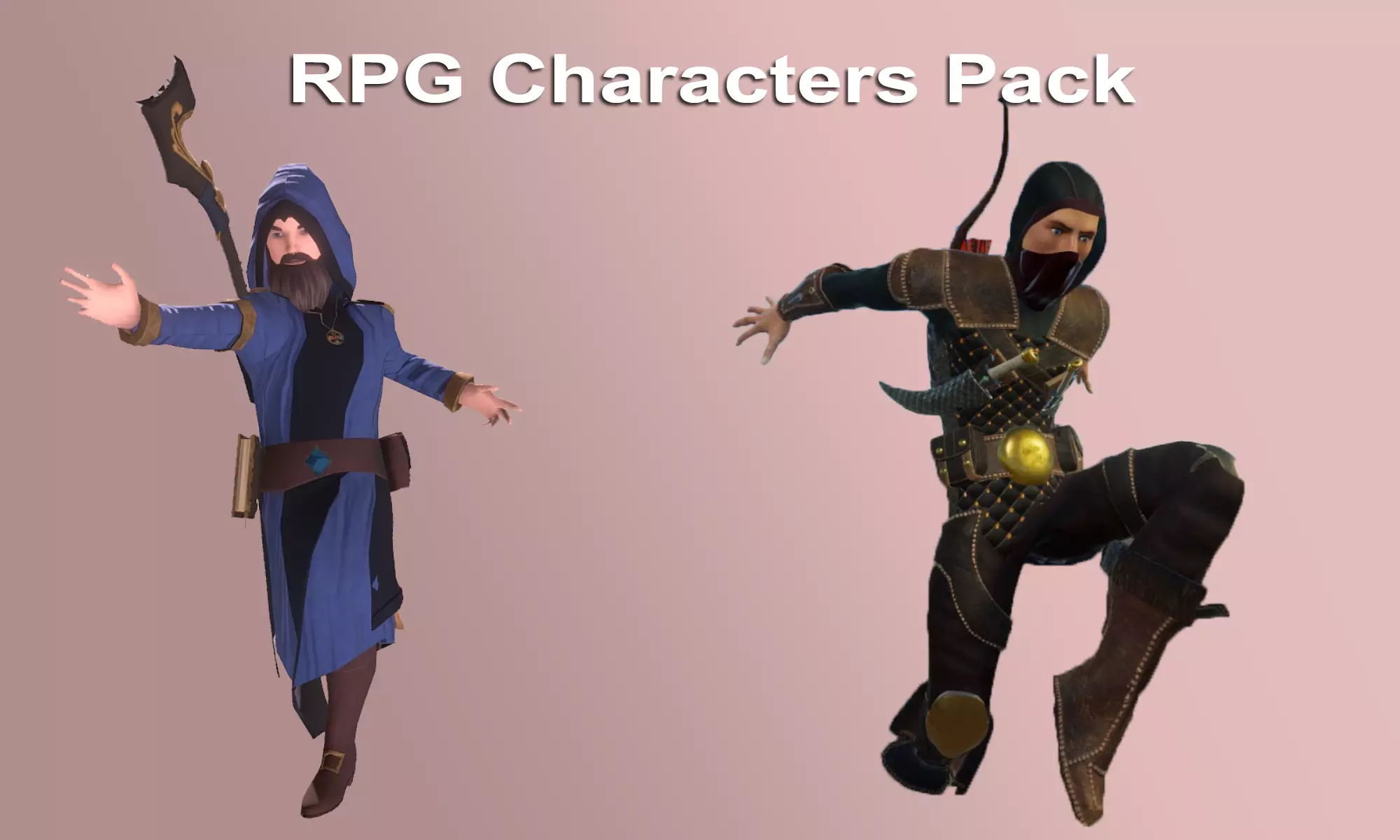 RPG Characters Pack 3D model_0