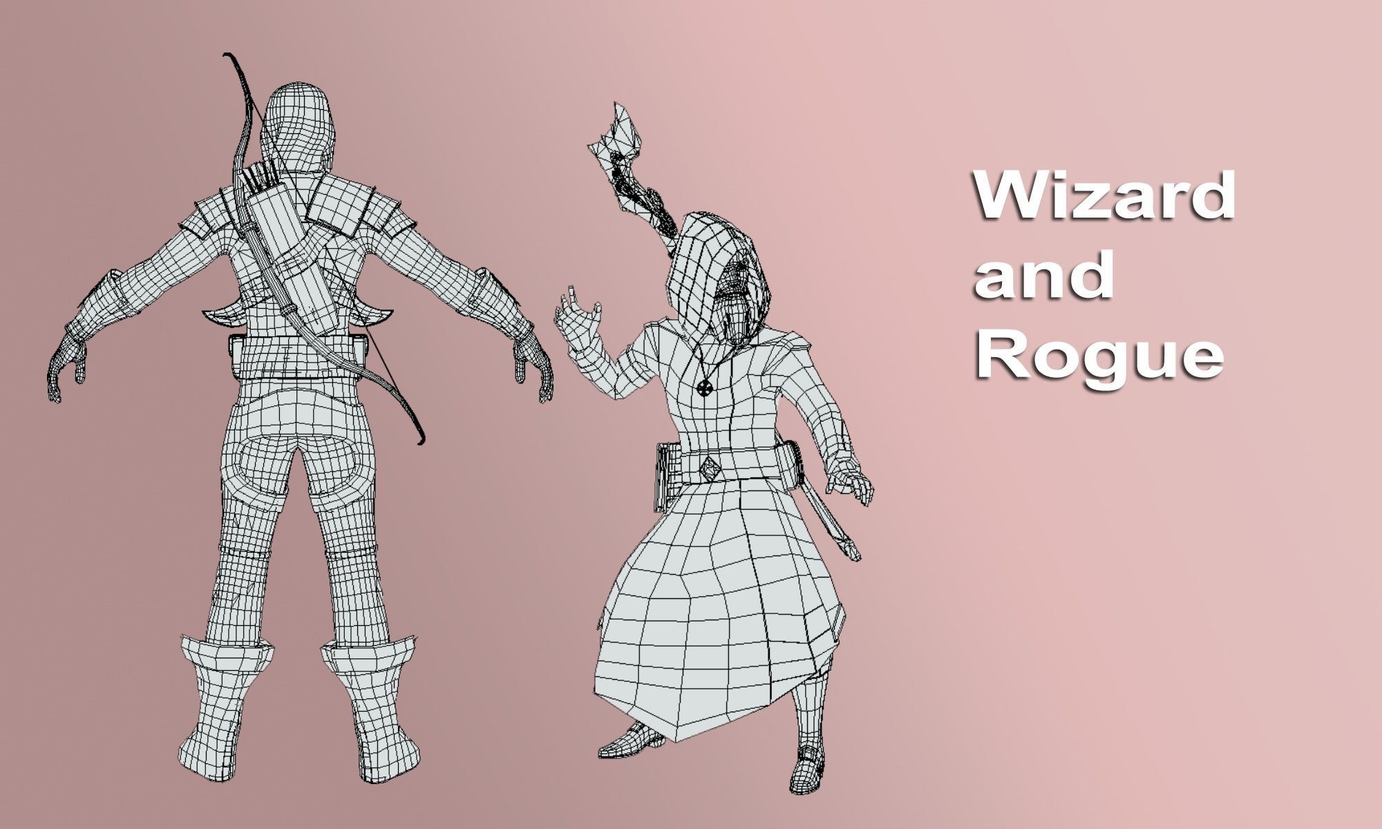 RPG Characters Pack 3D model_2