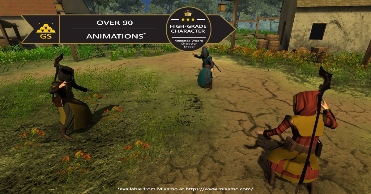 RPG Characters Pack 3D model_6