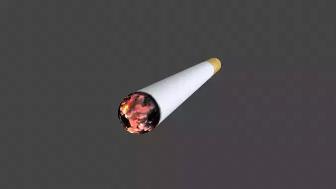 UDUD-002 Cigarette Low-poly 3D model