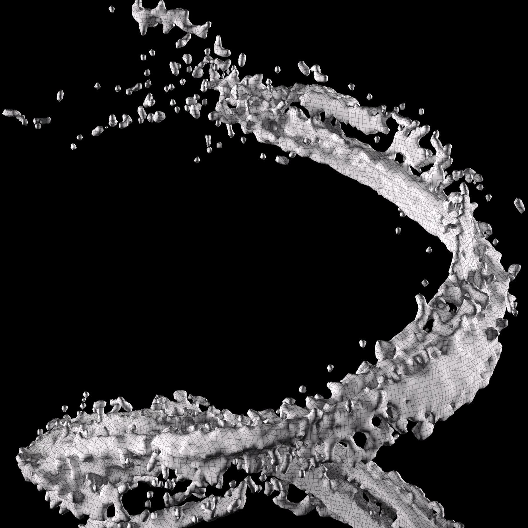 Water Splash 01 3D model_14