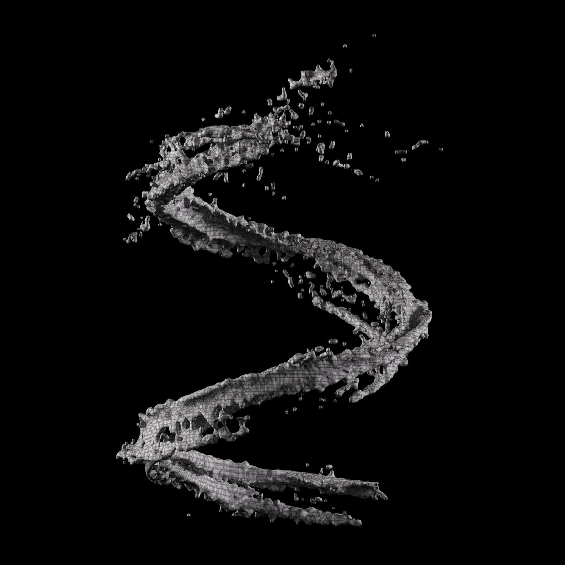 Water Splash 01 3D model_11