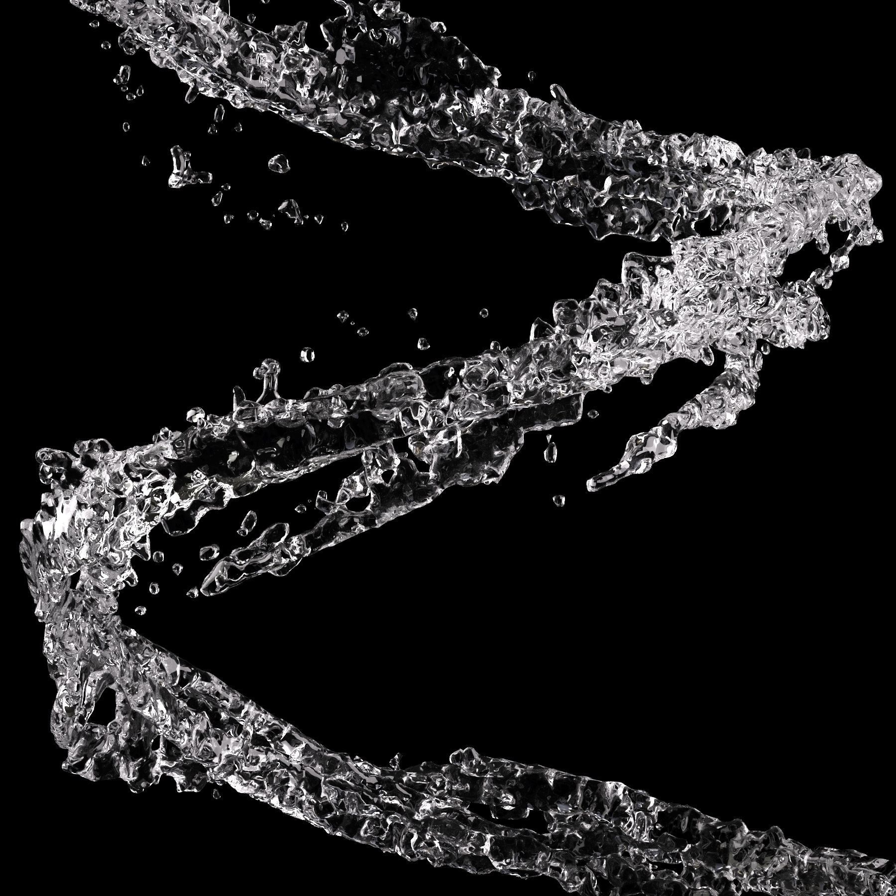 Water Splash 01 3D model_8