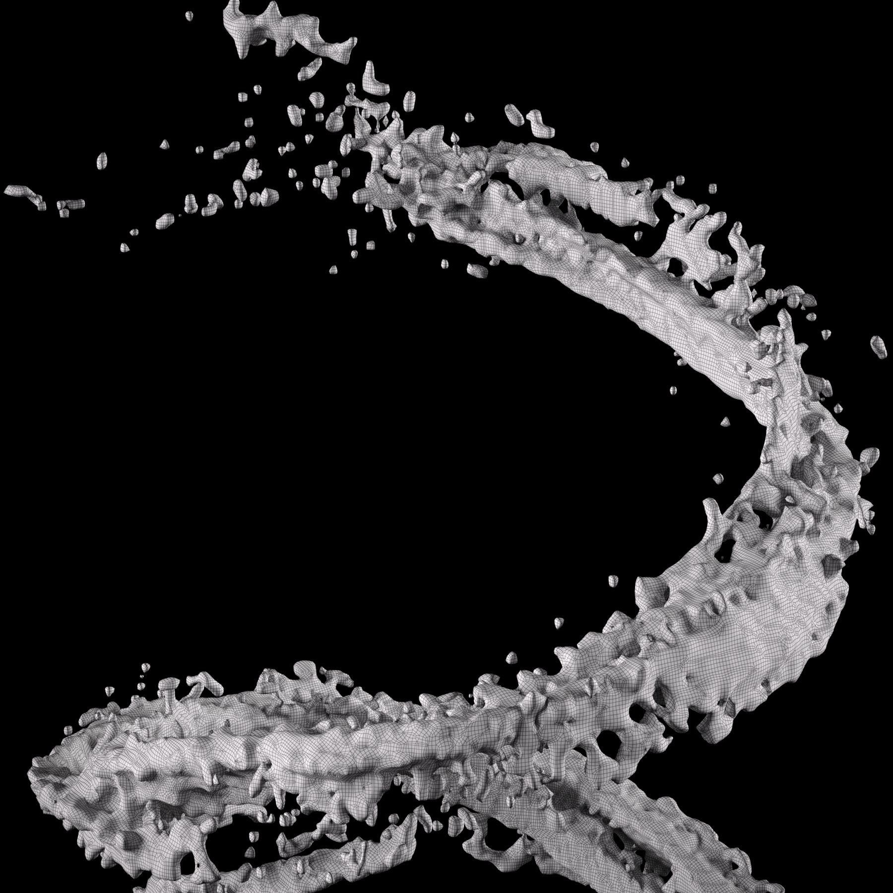 Water Splash 01 3D model_15