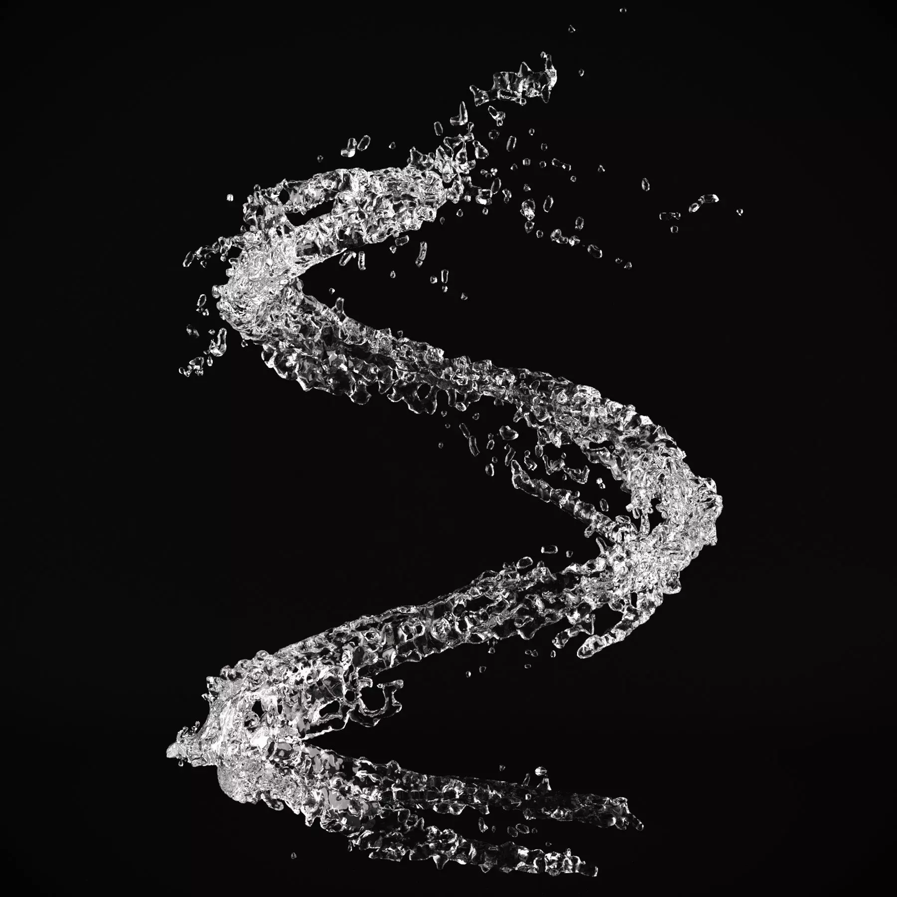 Water Splash 01 3D model_0
