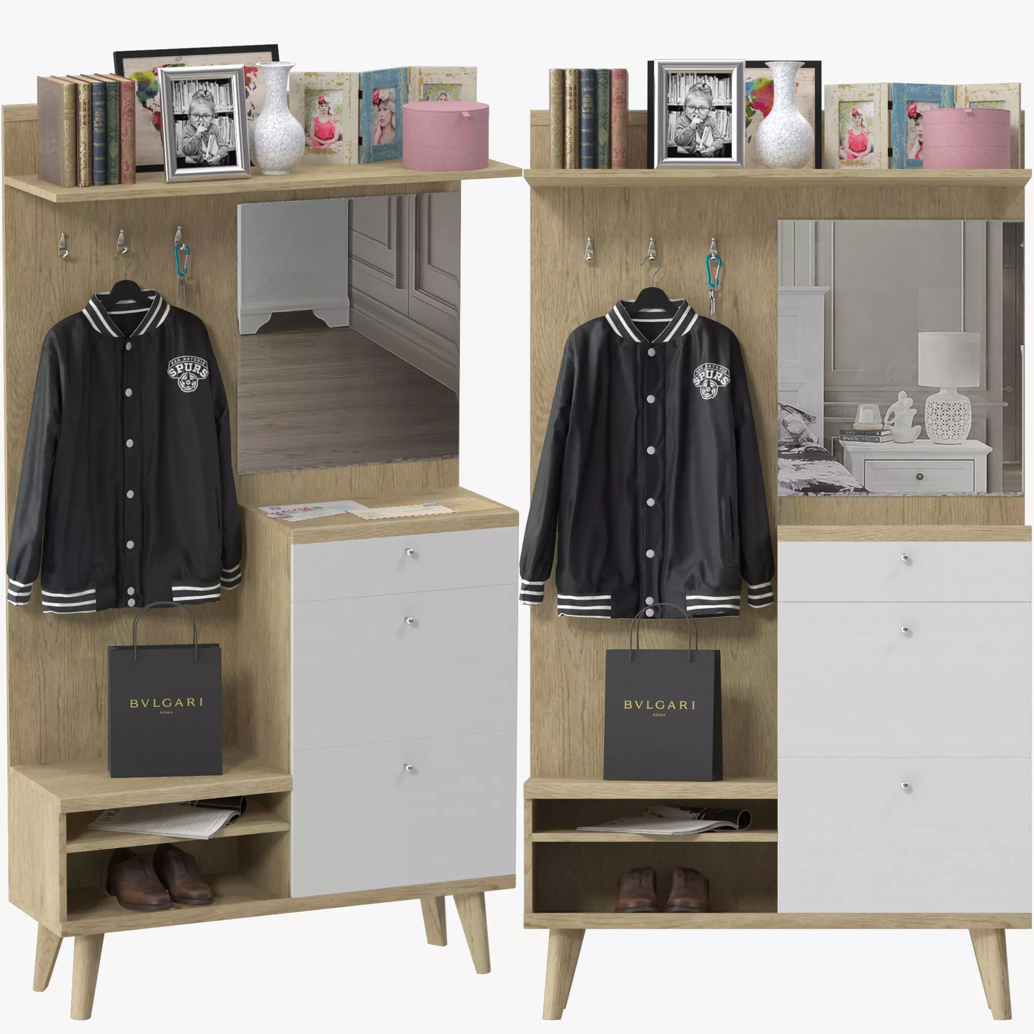 Wayfair Coat Rack 3D model_0