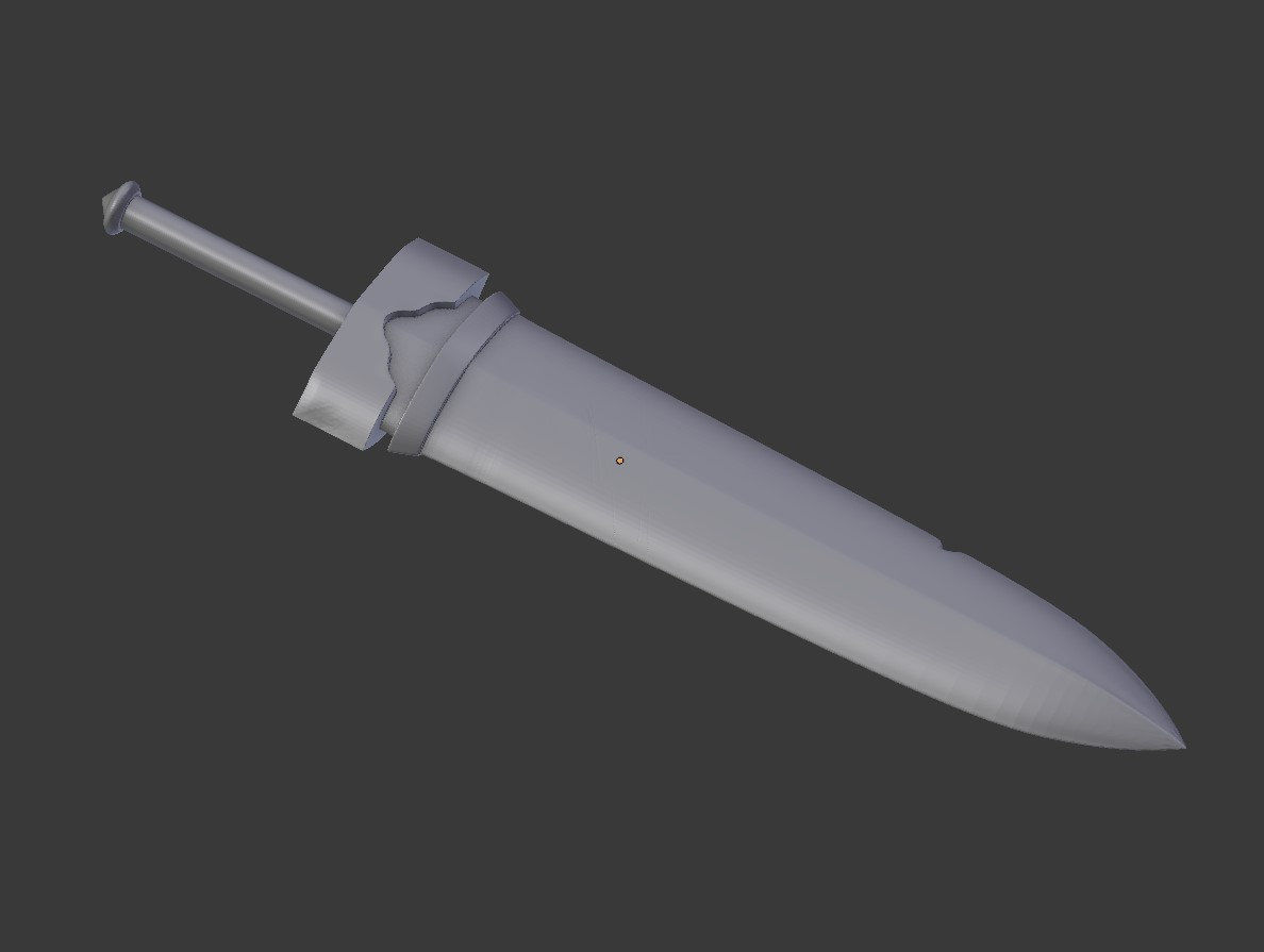 Goblin Slayer Prop Sword 3D Print STL 3D print model_2