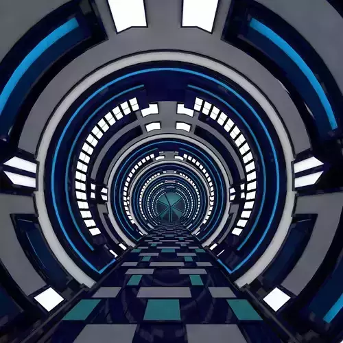 Sci fi corridor interior