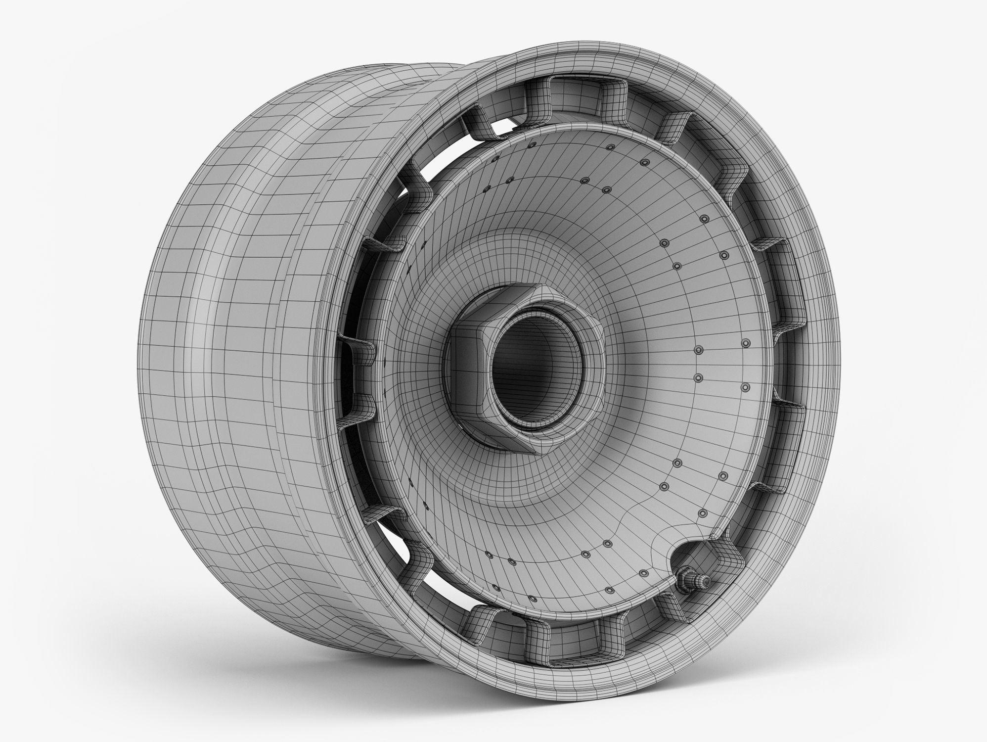 Porsche Turbofan Wheel 3D model_7