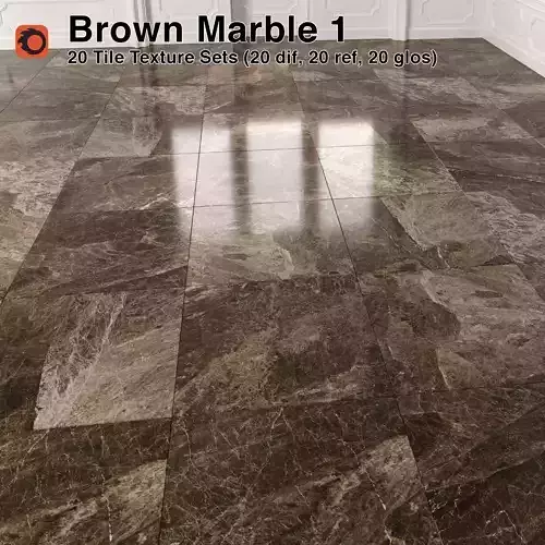 Brown Marble Tiles Pack 1 Texture