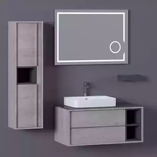 Bathroom Furniture Set Elantra 100 3D model