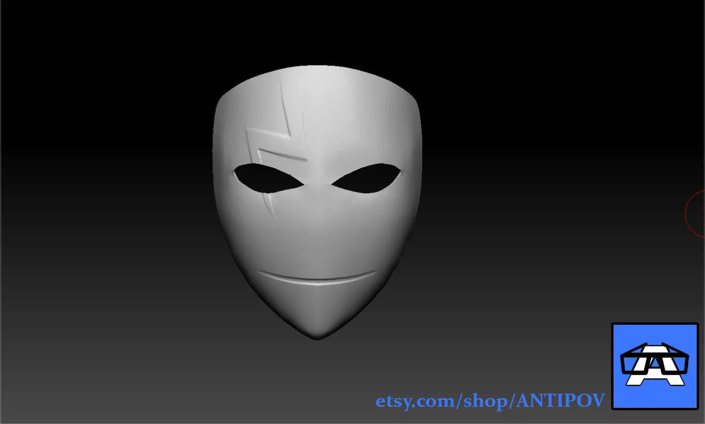 Hei Darker Than Black Mask STL and OBJ 3D PRINT 3D print model