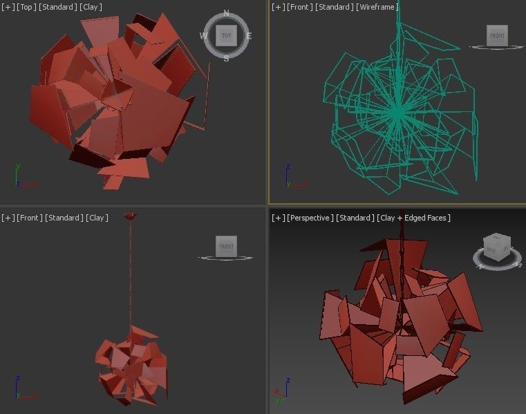 Lustre Aomitsu 494 ceiling lighting 3D model_2