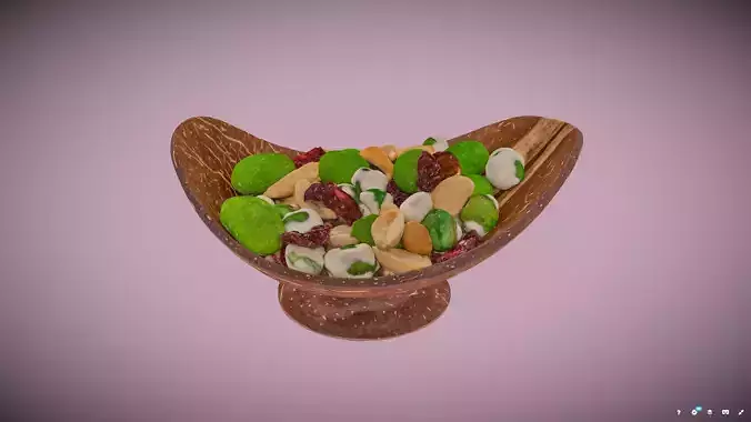 Wasabi and Nuts Trail Mix 3D model