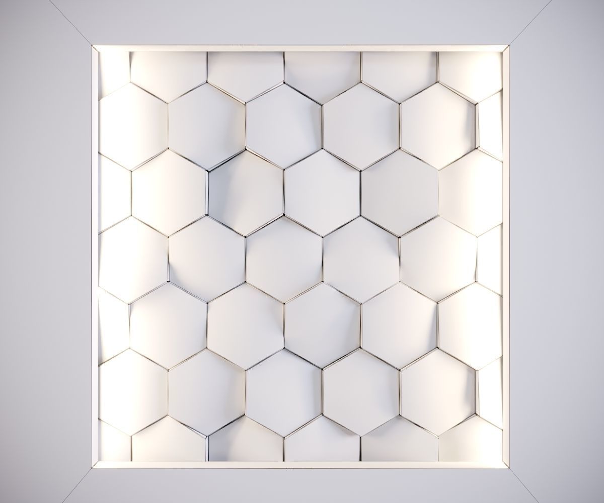 3D Wall Panel 01 Low-poly 3D model_6