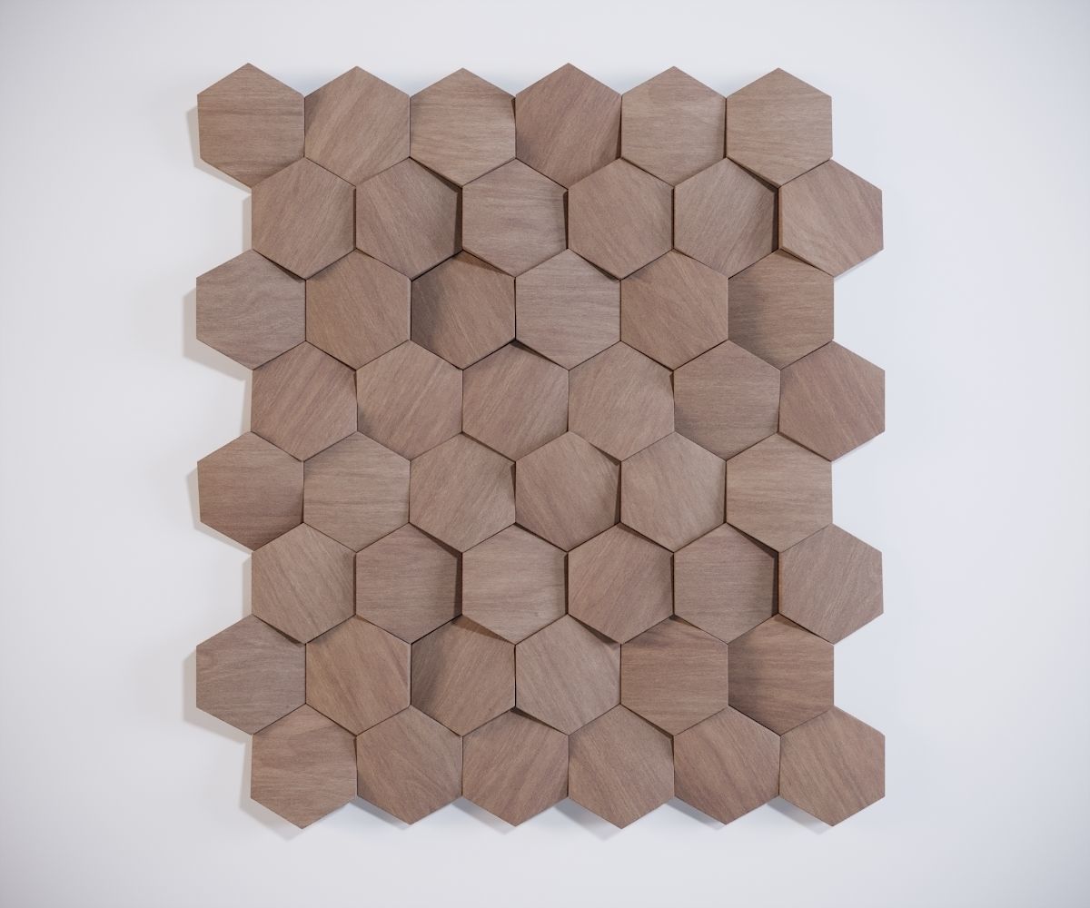 3D Wall Panel 01 Low-poly 3D model_4