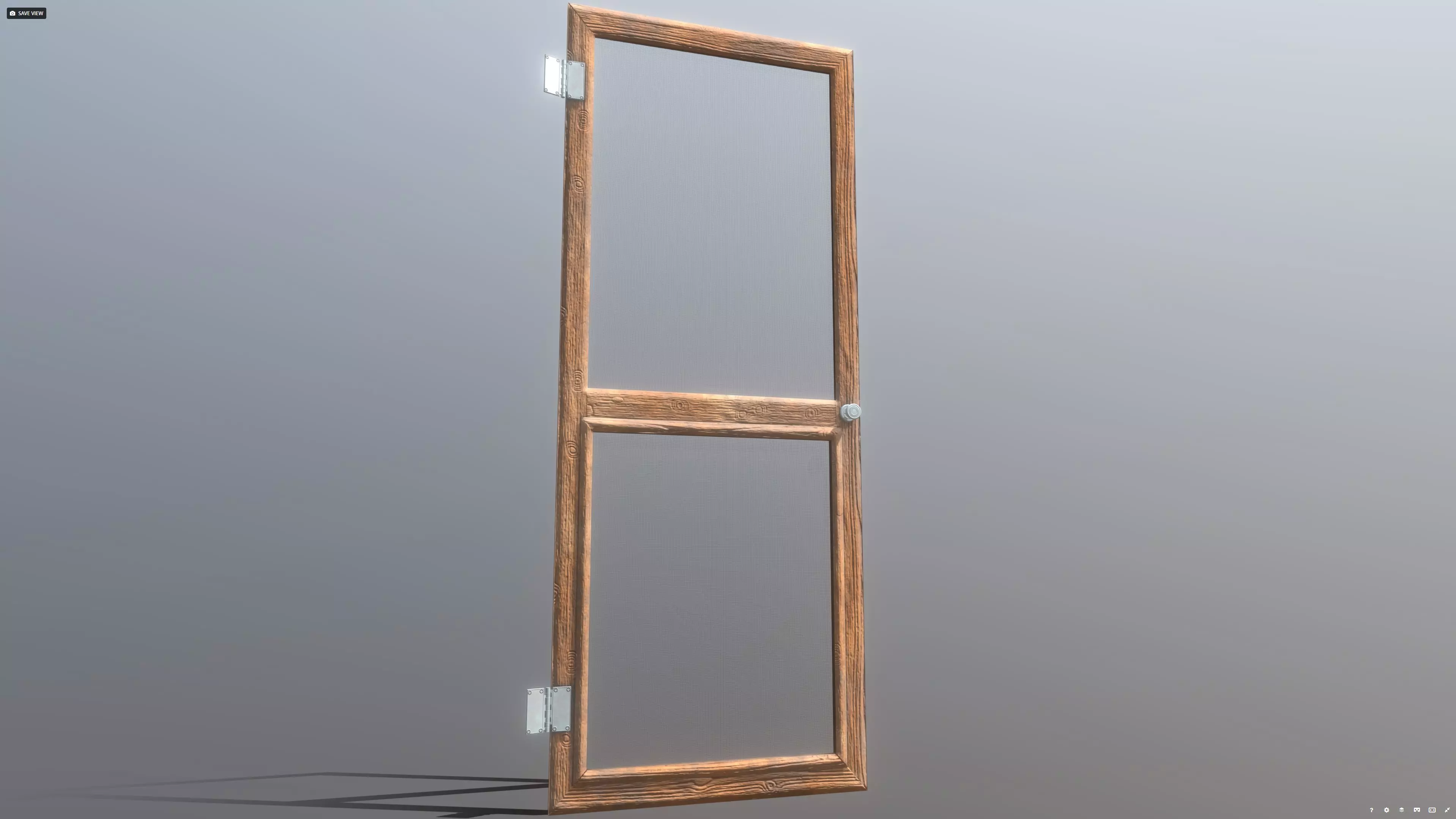 Superfuntimes Low-Poly Screen Door Low-poly 3D model_0