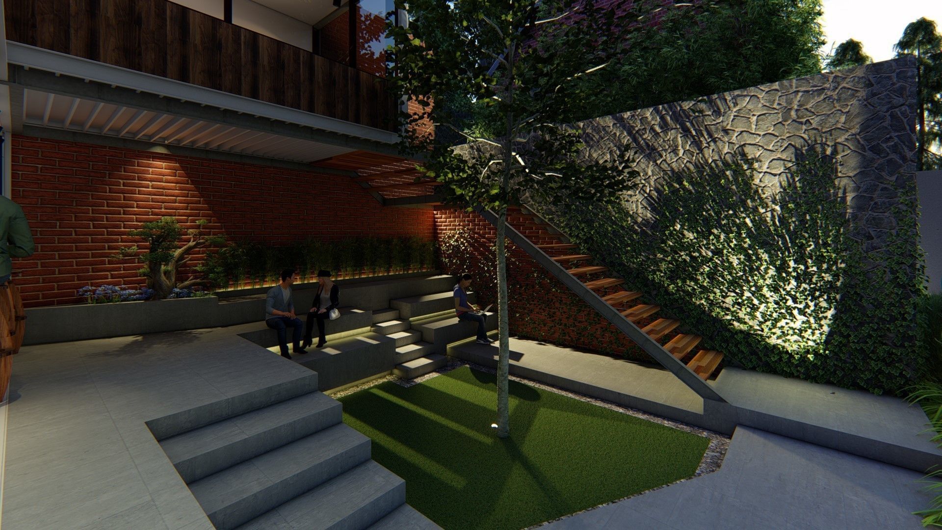 CONTAINER COFFEE SHOP ARCHITECTURAL DESIGN  3D model_2