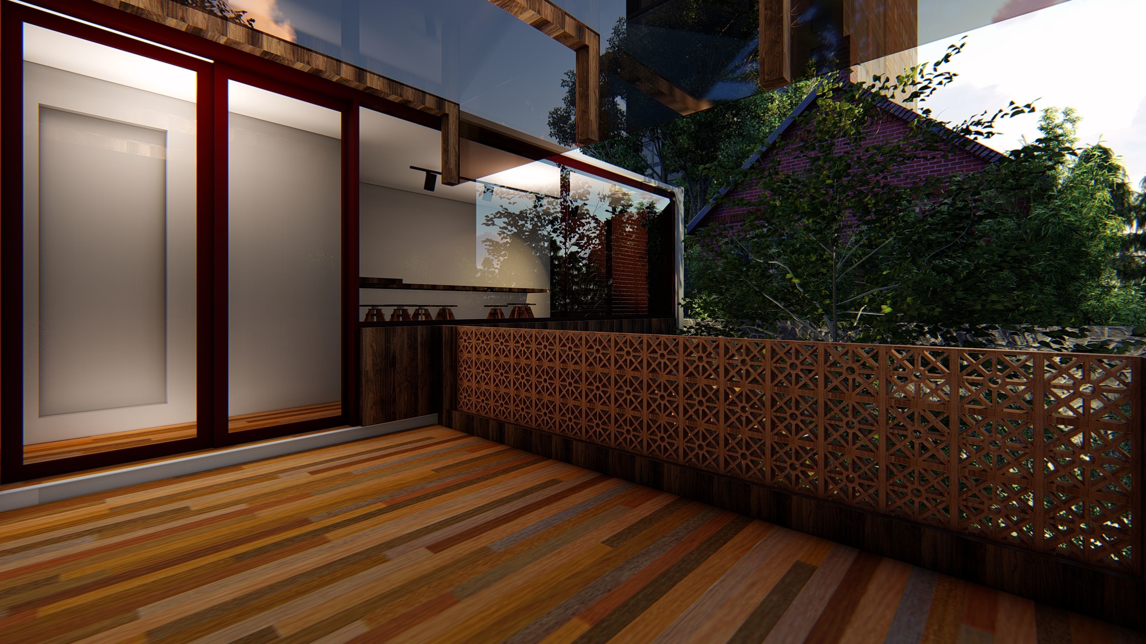 CONTAINER COFFEE SHOP ARCHITECTURAL DESIGN  3D model_5