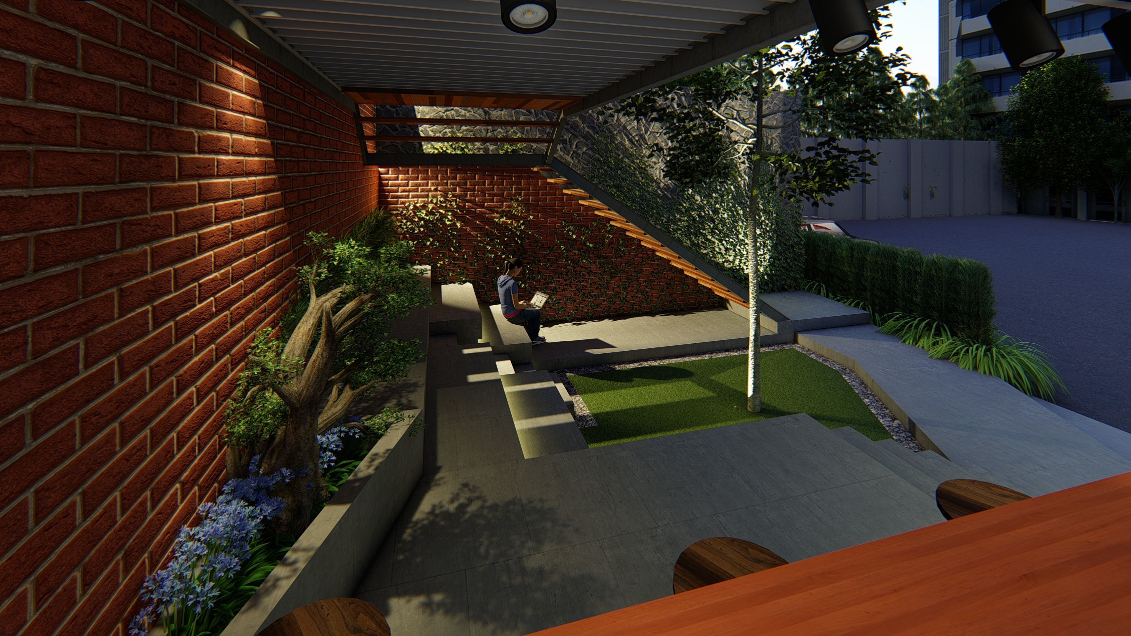 CONTAINER COFFEE SHOP ARCHITECTURAL DESIGN  3D model_4