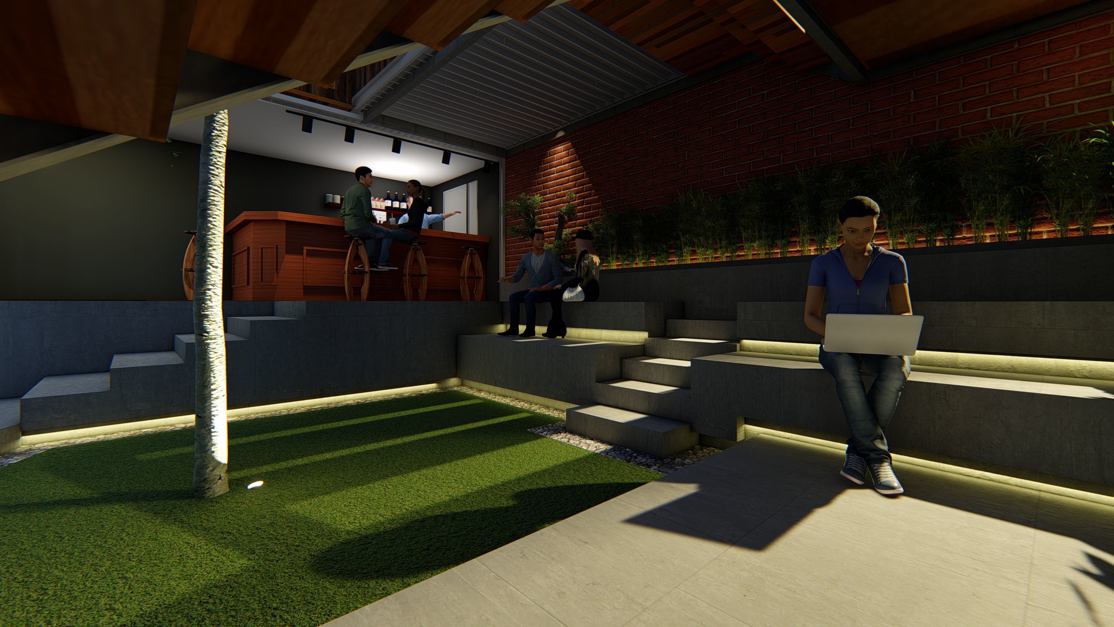 CONTAINER COFFEE SHOP ARCHITECTURAL DESIGN  3D model_3