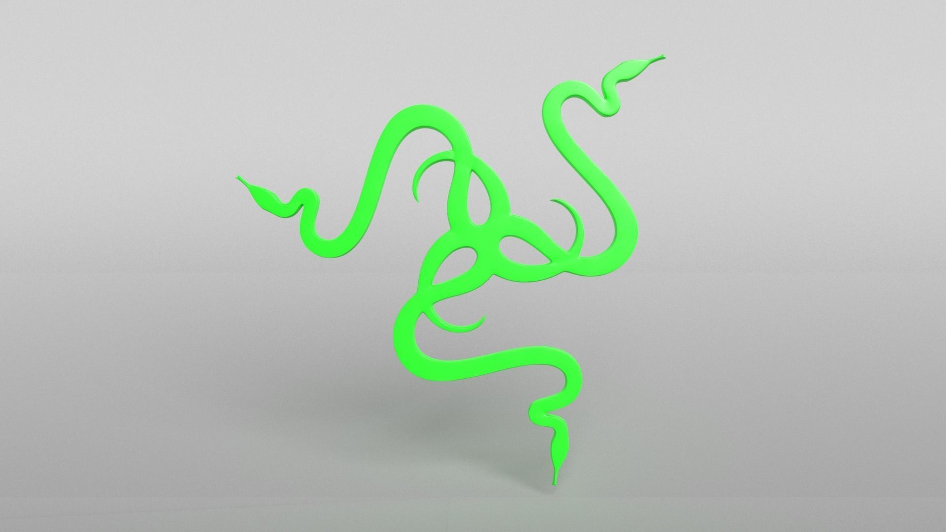 Razer Logo v2 001 Free low-poly 3D model_1