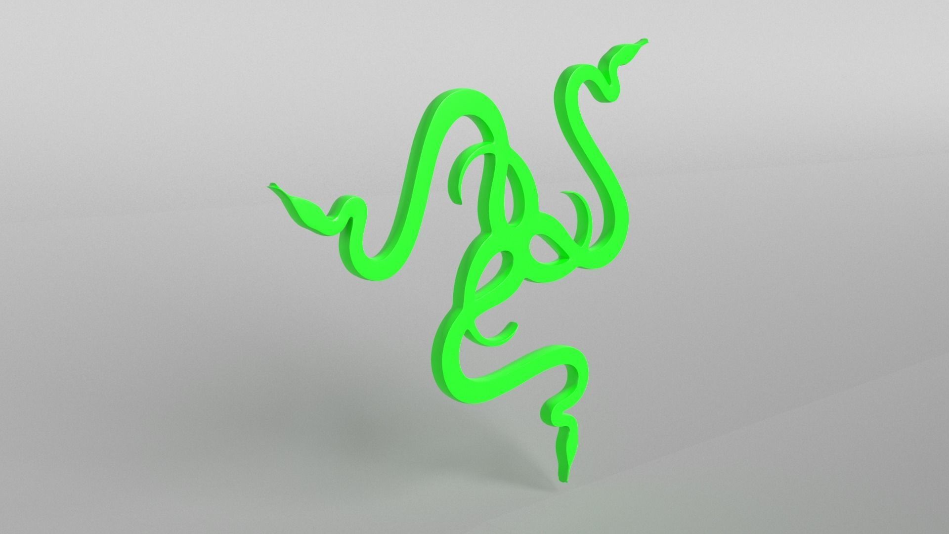 Razer Logo v2 001 Free low-poly 3D model_3