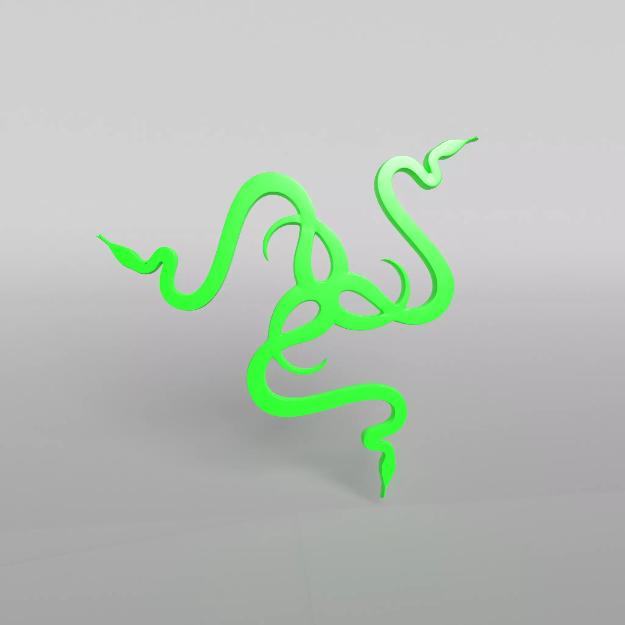 Razer Logo v2 001 Free low-poly 3D model_0
