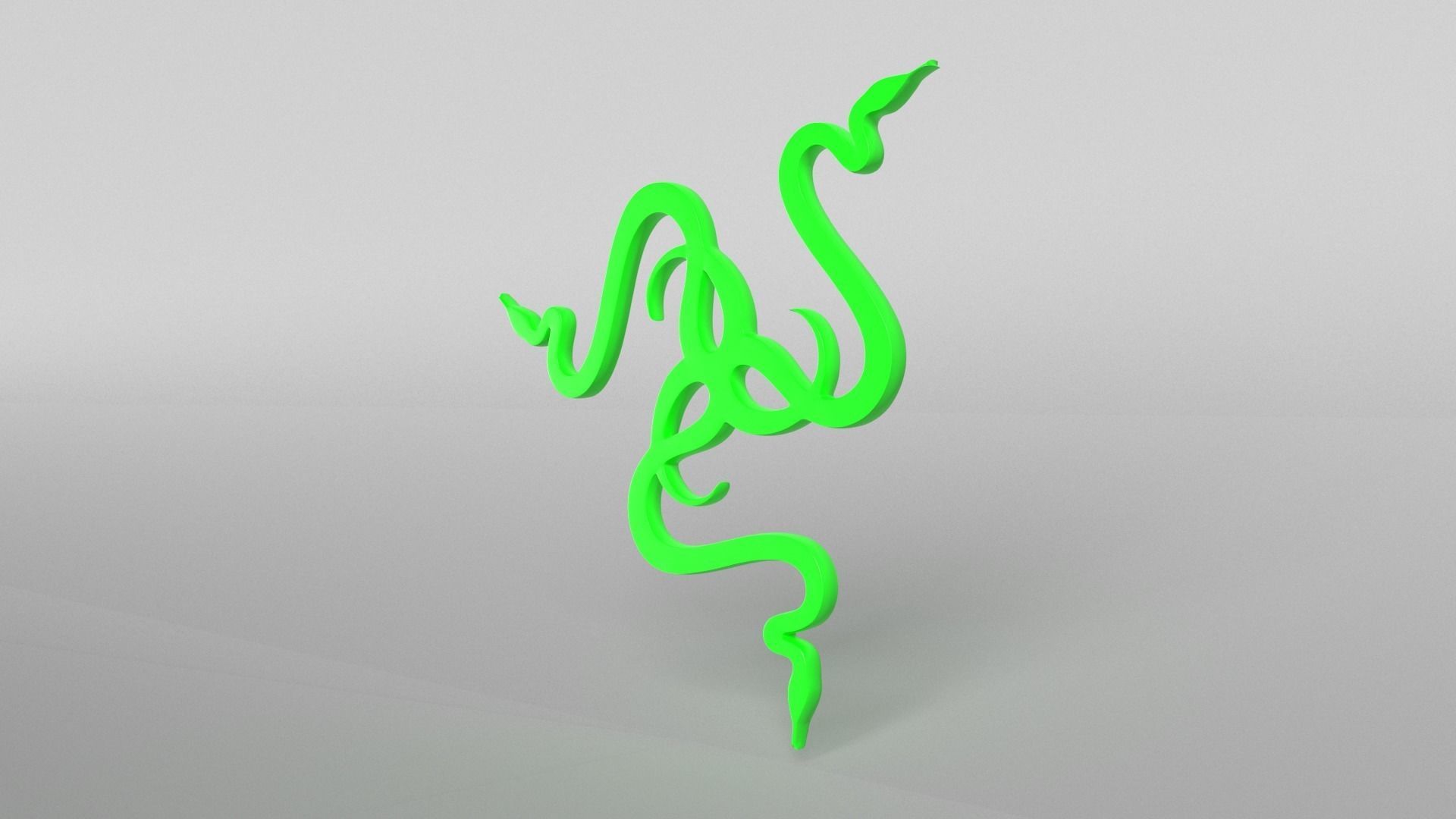 Razer Logo v2 001 Free low-poly 3D model_2
