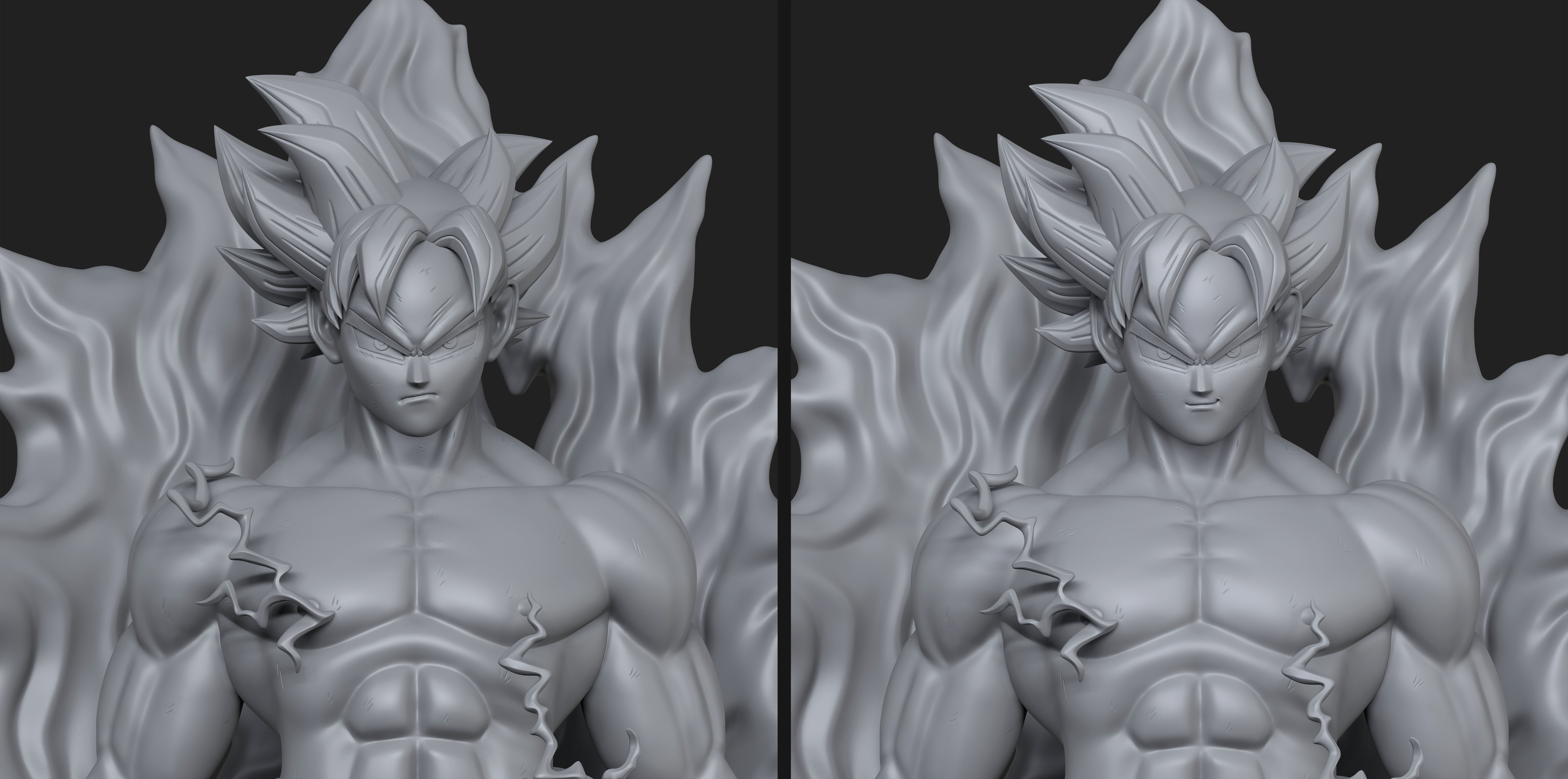 Goku Ultra Instinto - Dragon Ball Super 3D print model_13